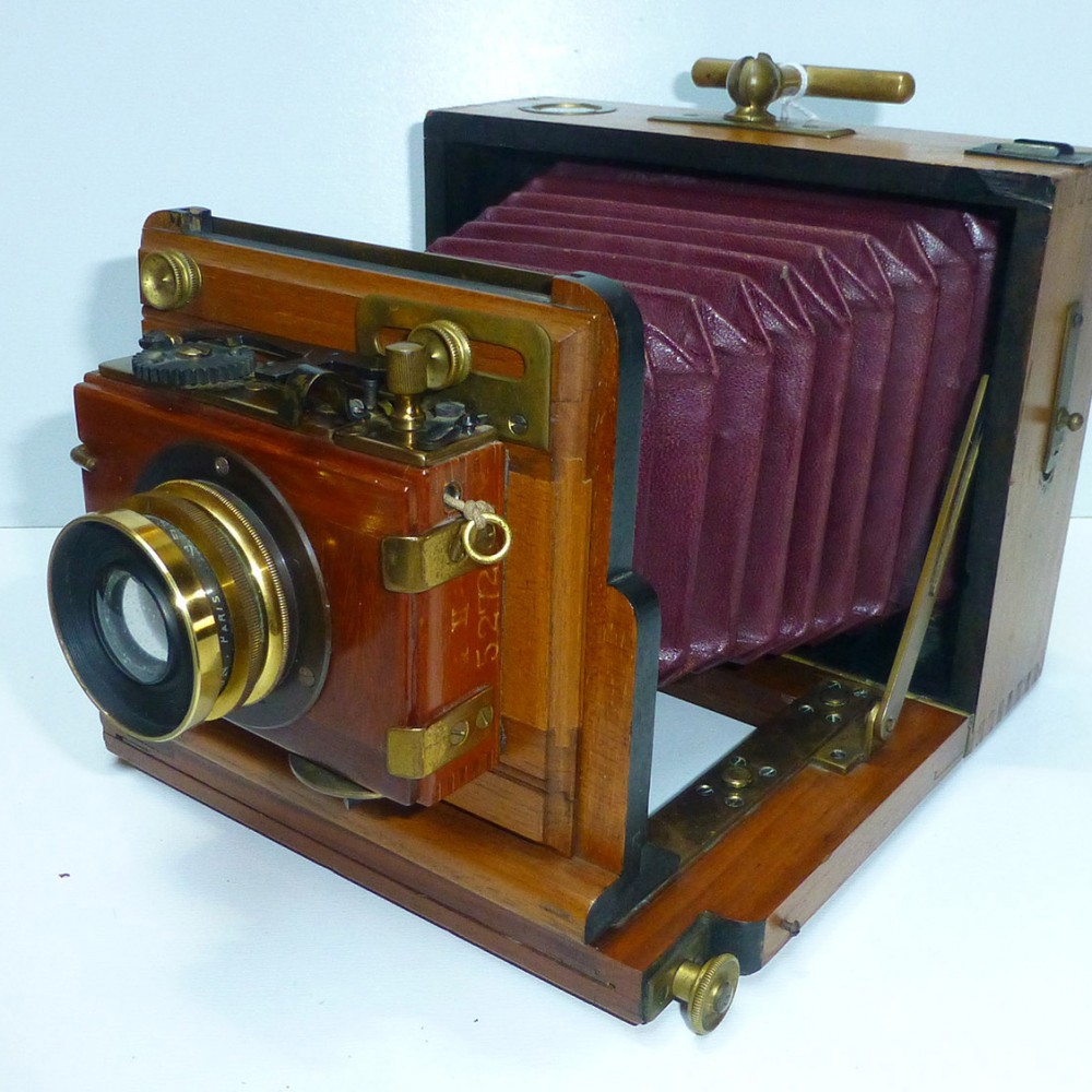 Appareil Photo à Chambre Pliante 9x12 Cm - Obturateur Koilos - Occasion Bel état
