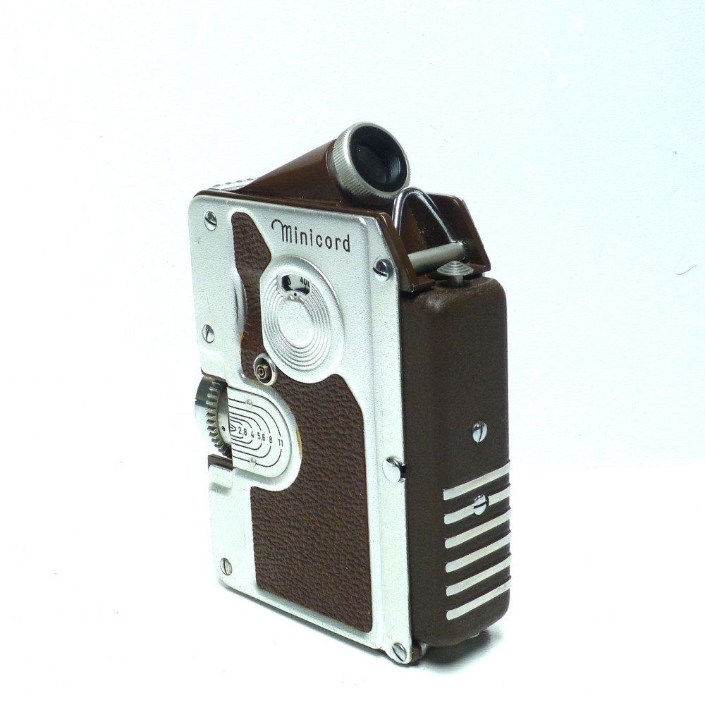Appareil Photo Goerz MINICORD - Subminiature 16mm - Doré - Avec Réglage Dioptrique