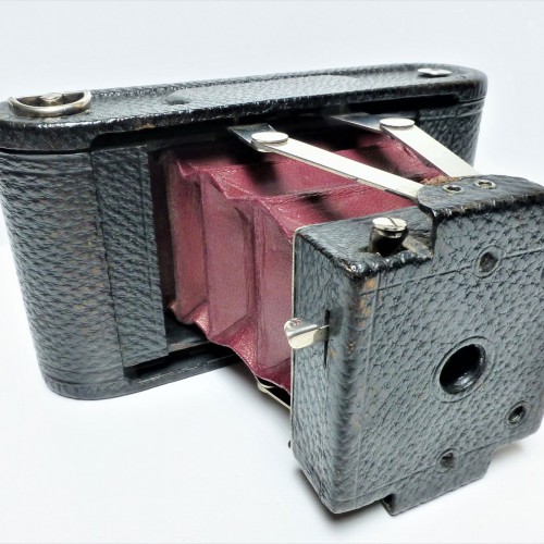 Appareil photo pliant KODAK 6.3 Modèle 21 avec objectif Angénieux + Sacoche cuir - Collection