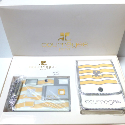 Appareil Photo Ancien Minolta Courreges AC 301 - Disque, Blanc, Fabriqué Au Japon